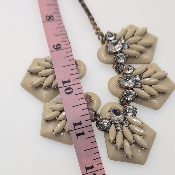 J. Crew Cream and Silver Statement Necklace - Picture 5 of 6